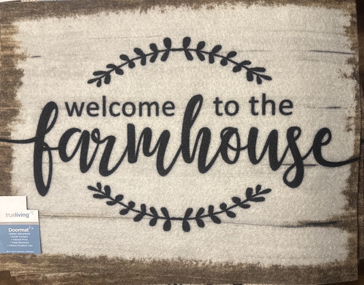 Welcome to the Farmhouse Doormat Carpet 18″x24″ Indoor Outdoor Welcome Door Mat