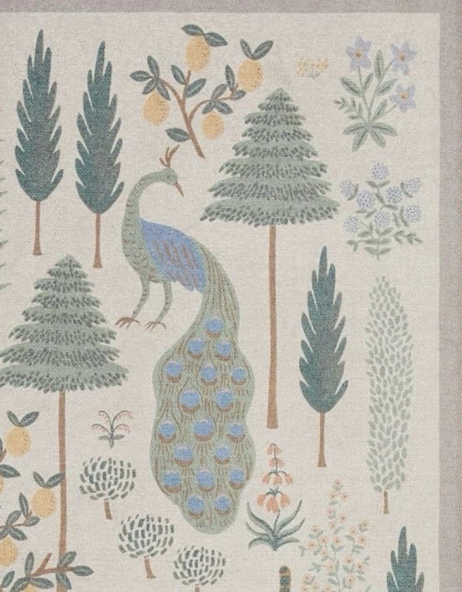 Stunning Bliss Woodland Animal Botanical Jungle Indoor Area Rug 6’8” x 10’ Cream
