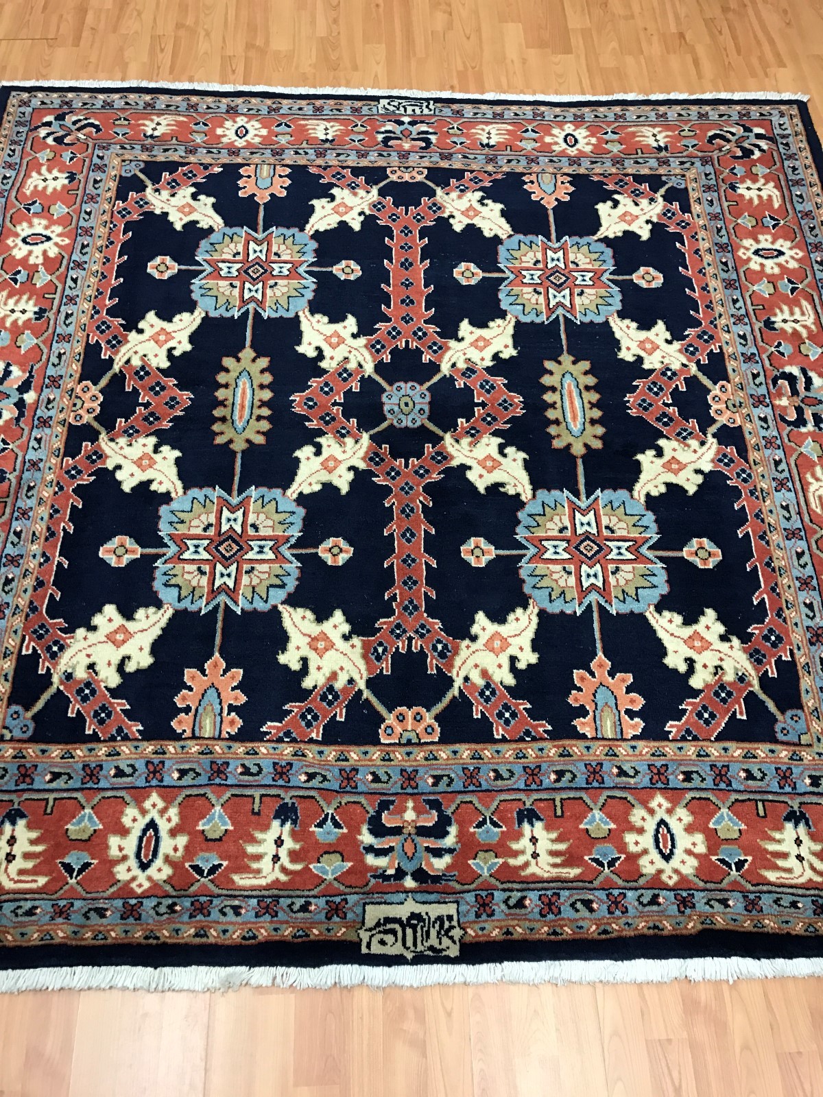 6’7″ x 6’8″ New Square Kurdish Oriental Rug – Veg Dye – Hand Made – 100% Wool