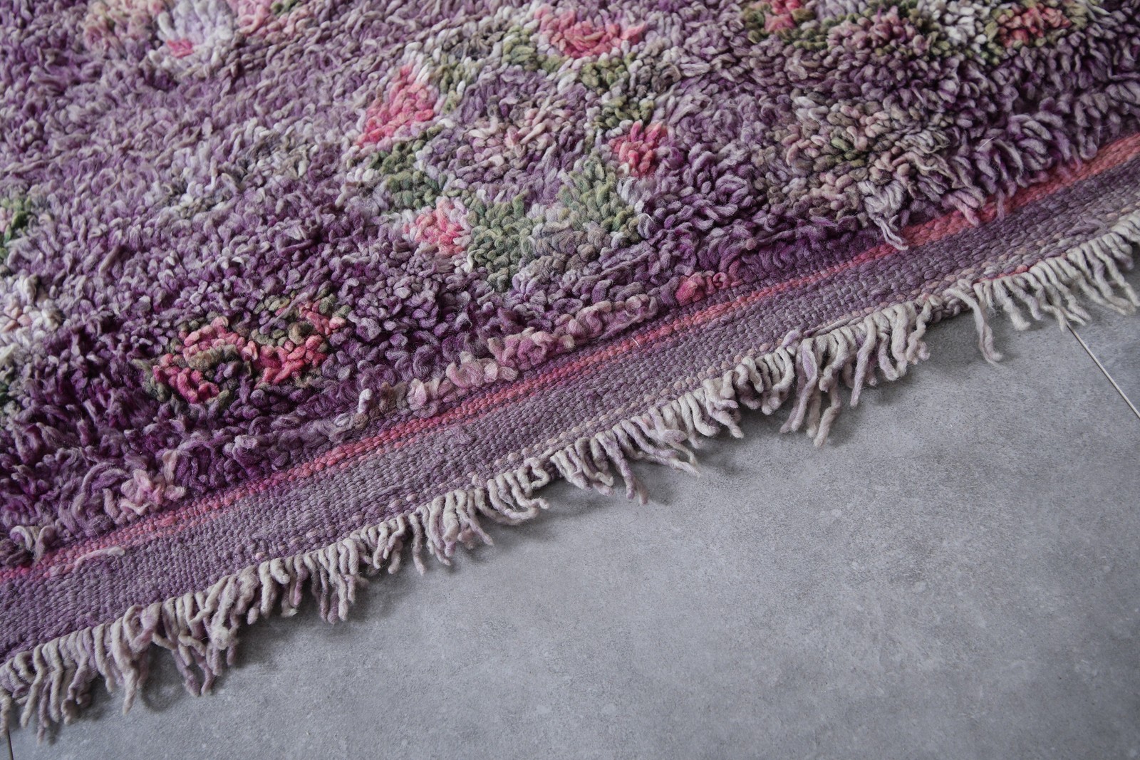 Boujaad Moroccan Rug – 6.5 x 11.2 ft | Soft Lavender Elegance