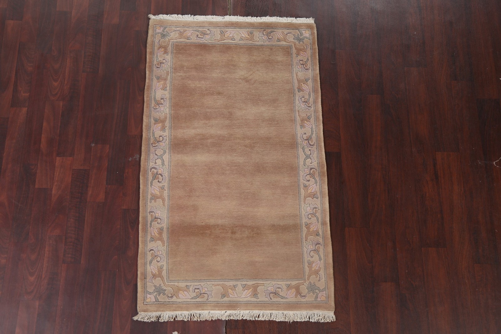 Nepalese Oriental Accent Rug 3×5 Handmade Wool Modern Style Carpet for Foyer