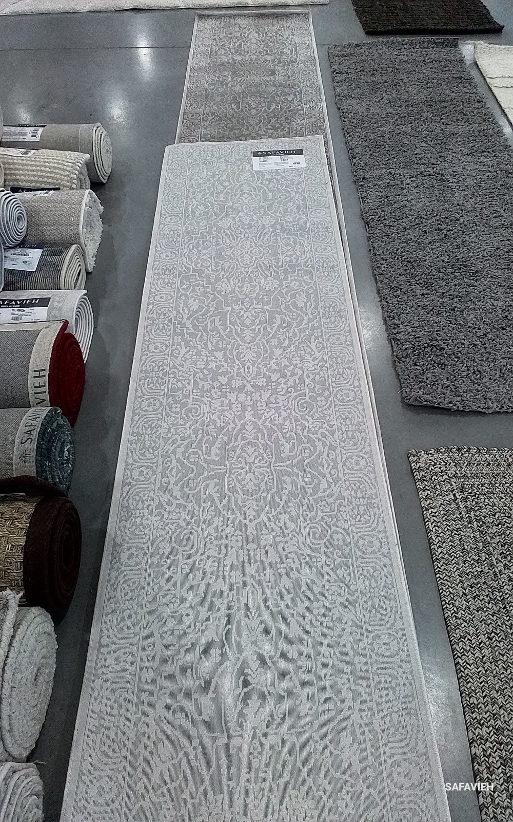 LIGHT GREY CREAM 2′-3″ x 22′-0″ Stained Rug Reduced Price 1172778391 RFT670C-222