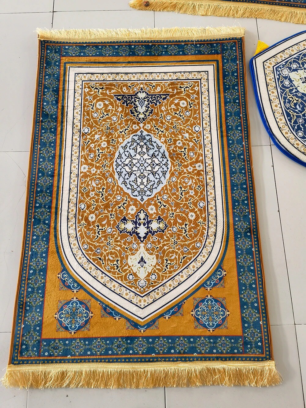 70x130cm Prayer Mat for Muslim Ramadan Worship Kneel Floor Carpet Non-slip Soft