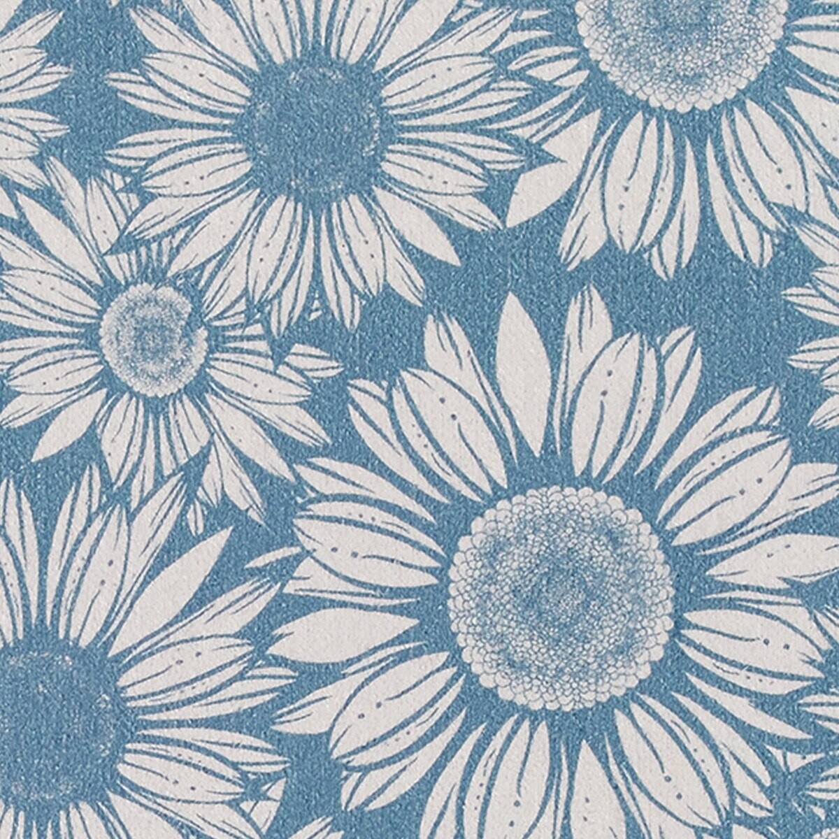 Flower Garden RUG 4’x6′ Vintage French Country Farmhouse Blue Snow White Park