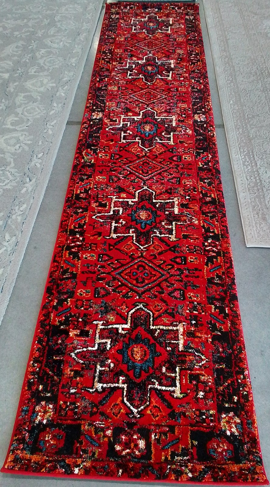 RED / MULTI 2′-3″ x 10′-0″ Flaw in Rug, Reduced Price 1172789663 VTH211A-210
