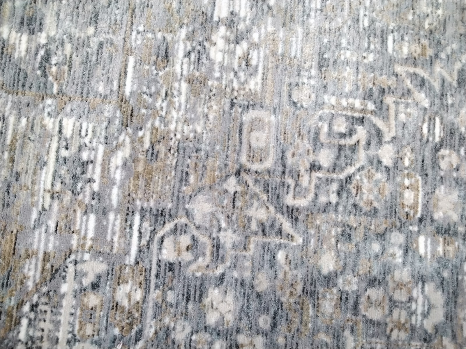 GREY / BEIGE 5′ X 8′ Back Stain Rug, Reduced Price 1172733296 WBSB320G-5