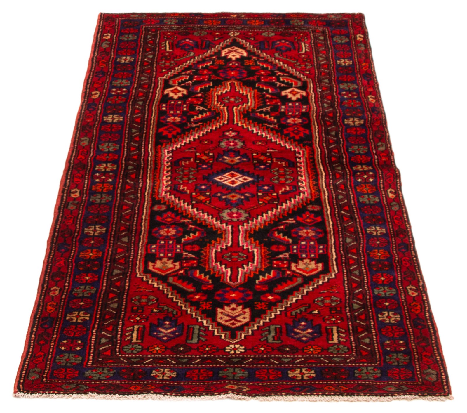 Traditional Vintage Hand-Knotted Area Rug 3’5″ x 6’11” Oriental Wool Carpet