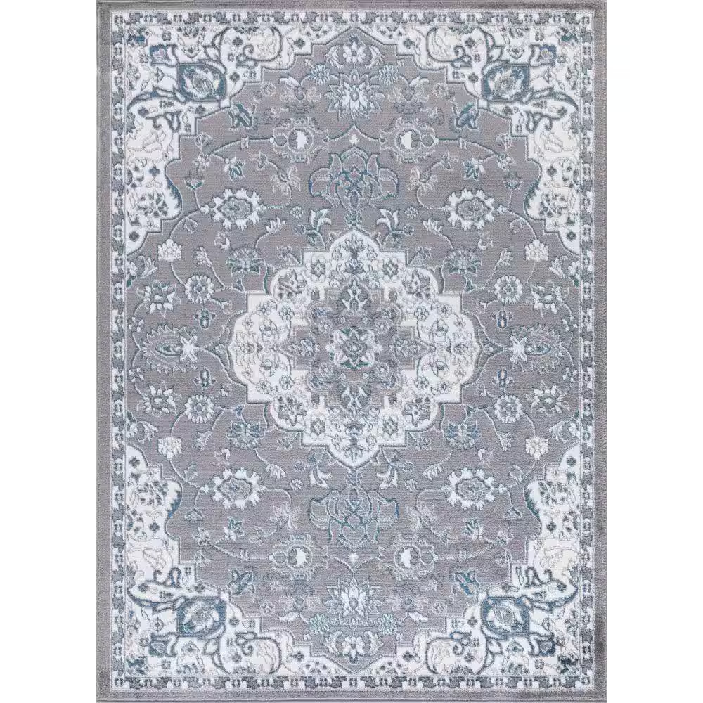 Madison Collection Royal Medallion Gray 3 Ft. X 4 Ft. Area Rug NEW