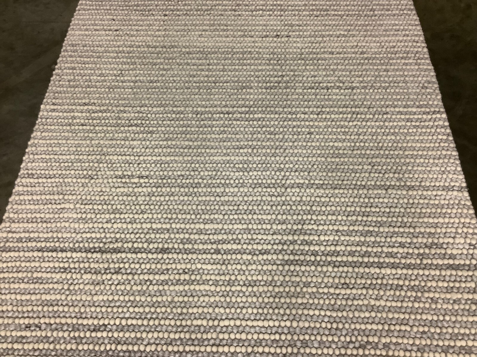 IVORY / LIGHT GREY 5′ X 8′ Flaw in Rug, Reduced Price 1172667607 NAT220G-5