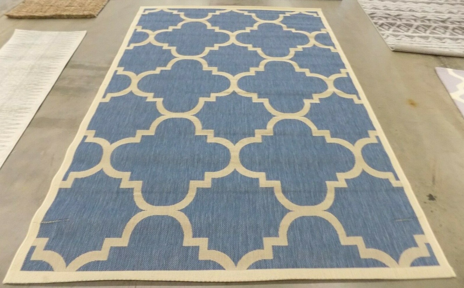 BLUE / BEIGE 6′-7″ X 9′-6″ Cut on Rug Reduced Price 1172586101 CY6243-243-6