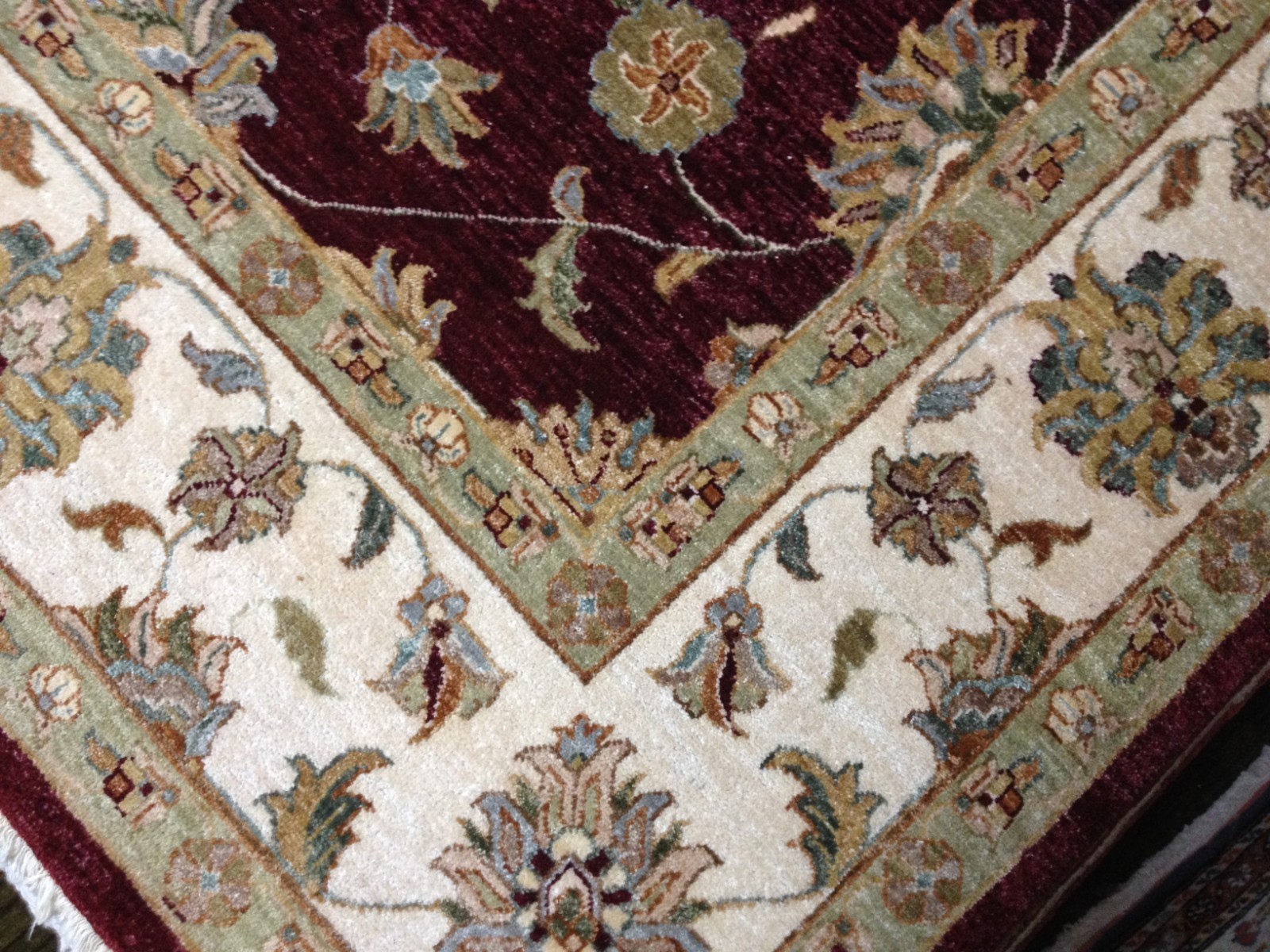 8 x 10 Fine Quality Indo Peshavar Hand Knotted Oriental Rug Wool