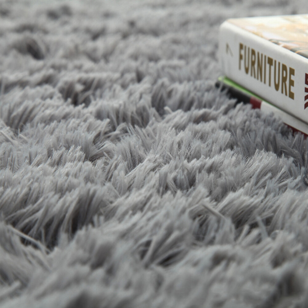 Fluffy Shaggy Area Rugs Anti-Skid Living Room Bedroom Rug Soft Floor Mat Carpet