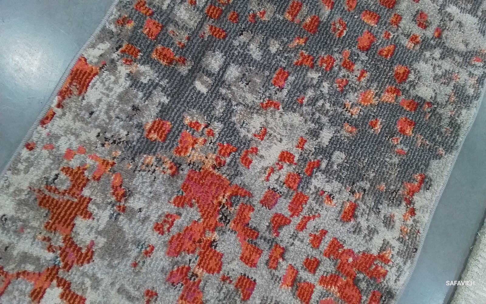 GREY / ORANGE 2′-2″ x 10′-0″ Flaw in Rug, Reduced Price 1172776545 MAD425H-210