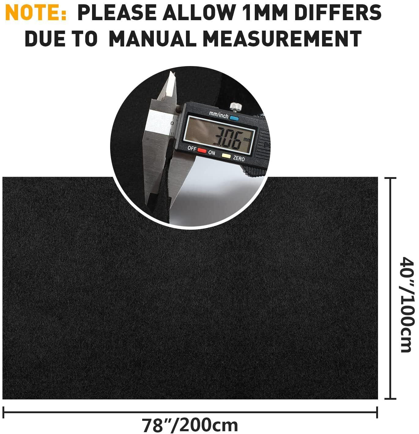 78″X40″ Black Underfelt Carpet for Speakersub Box Carpet Autorvboatmari