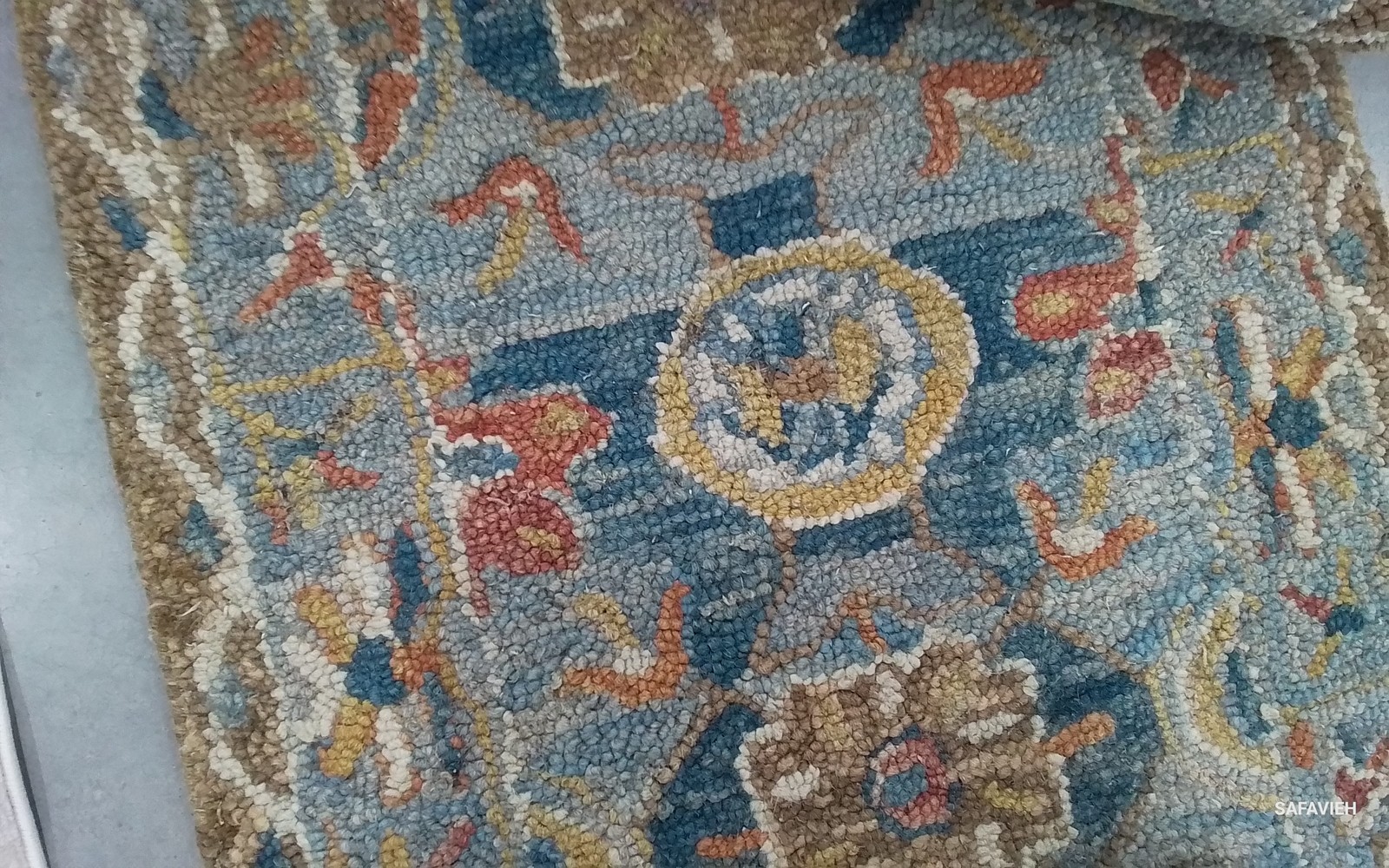 GREY / NAVY 2′-3″ x 15′-0″ Flaw in Rug, Reduced Price 1172785993 APN110A-215