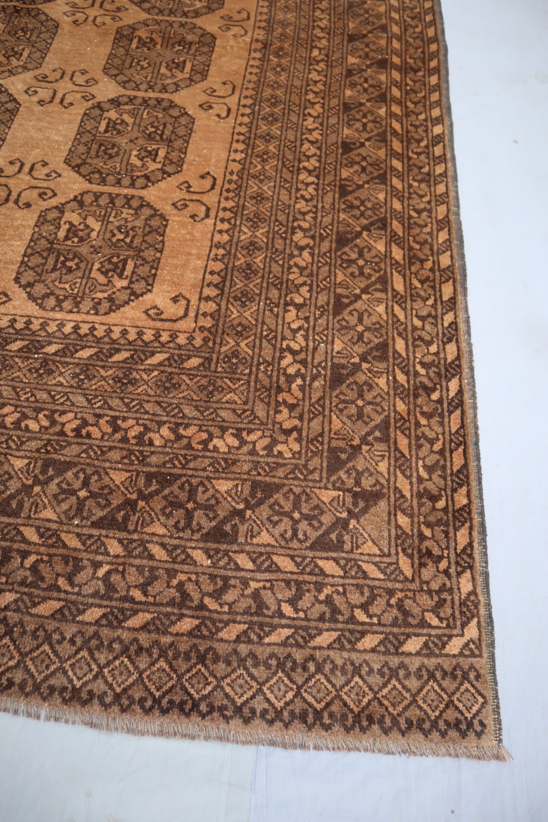6’7×8’8 ft Antique Afghan Tekke Rug, Handmade Wool Rug, Oriental Rug Bedroom Rug
