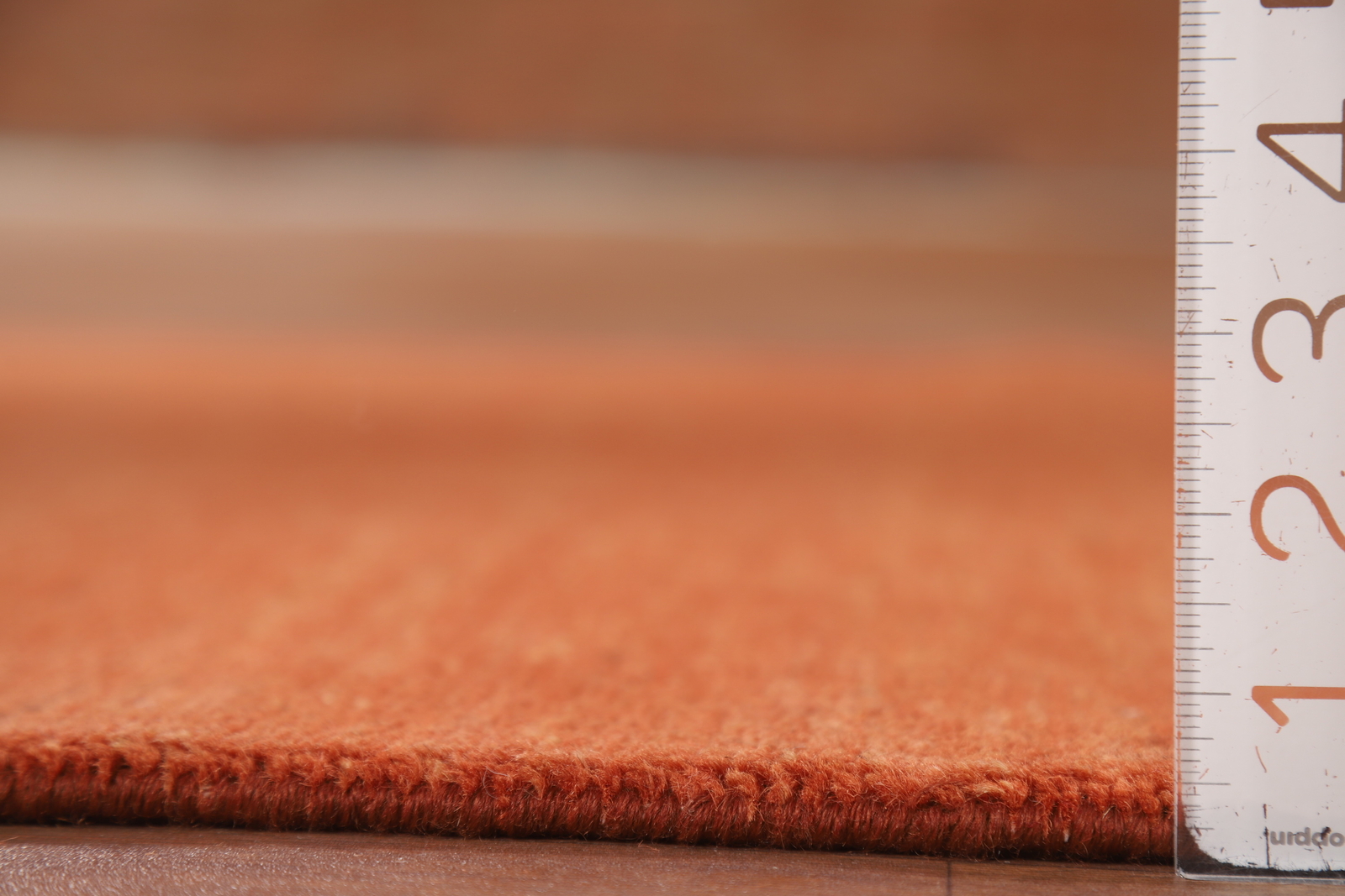 Contemporary Gabbeh Solid Design Wool Rug Perfect for Any Space 4′ 10″ x 3′ 5″