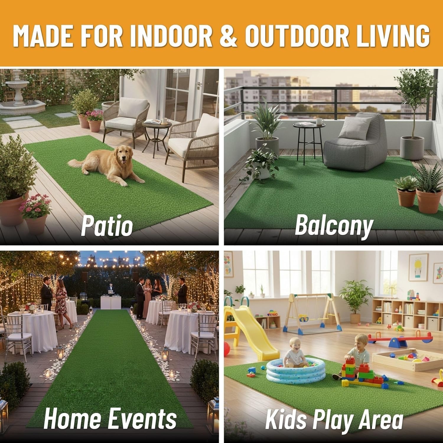 Waterproof Outdoor Pet Turf 5’3″ x 8’2″