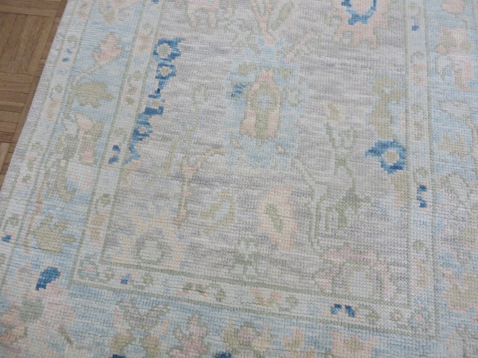 3’1 x 5’2 Hand Knotted Gray Modern Oushak Oriental Rug G16309