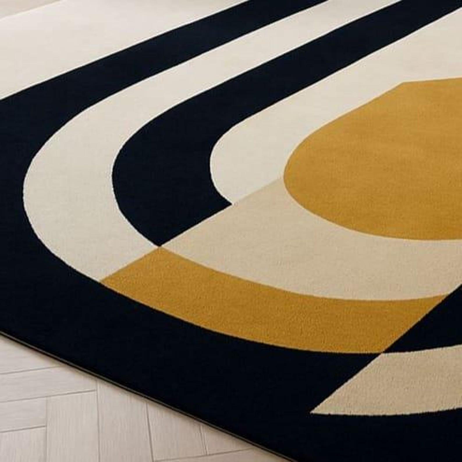 Designer Rug | Irregular Rug | Wool area Rugs | Living Room Rug | Tufted A128