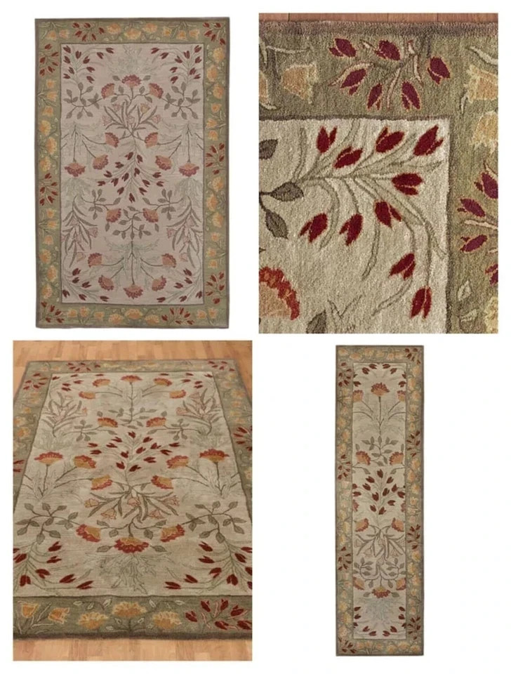Multi Adeline Hand tufted floral wool area rug for home New home gift Home 8×10|