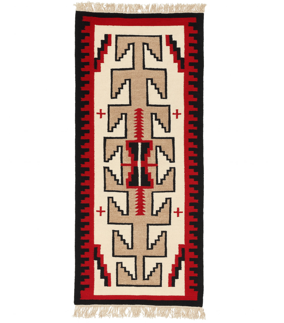 3×12 ft Handwoven Zapotec Navajo Kilim Rug Boho Wool Large Handmade Runner Rug