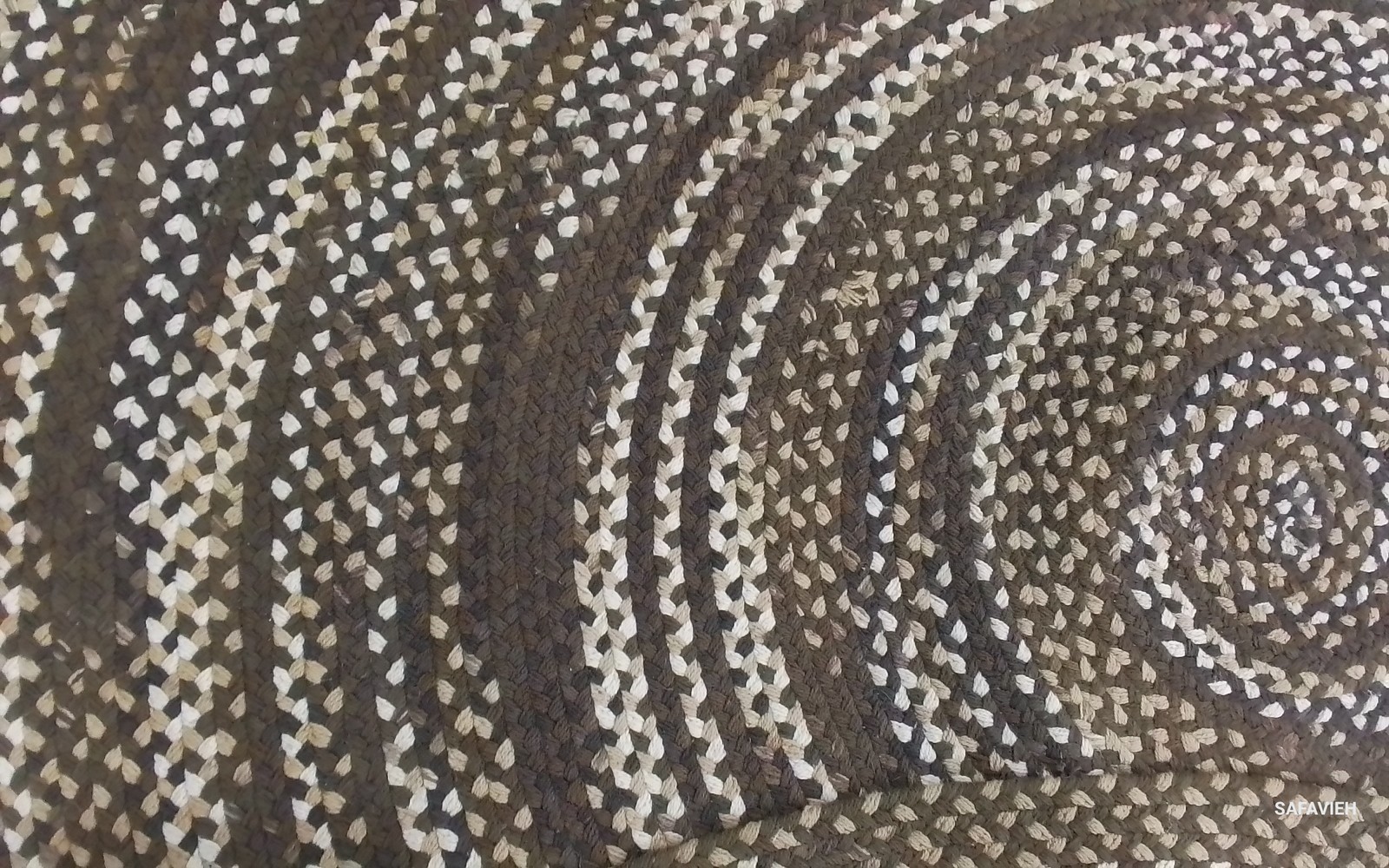 BROWN / IVORY 5′-0″ x 5′-0″ Flaw in Rug, Reduced Price 1172804981 BRD257T-5R