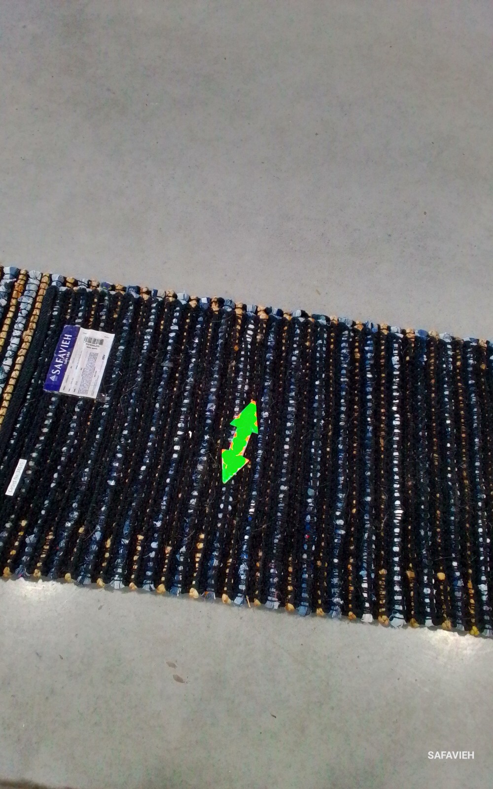 BLUE 2′-3″ X 14′ Broken Thread Rug, Reduced Price 1172761873 CAP365A-214