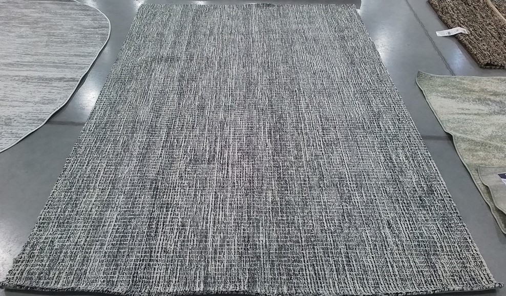 BLACK / GREY 6′-0″ x 9′-0″ Back Stain Rug, Reduced Price 1172806352 ABT483Z-6