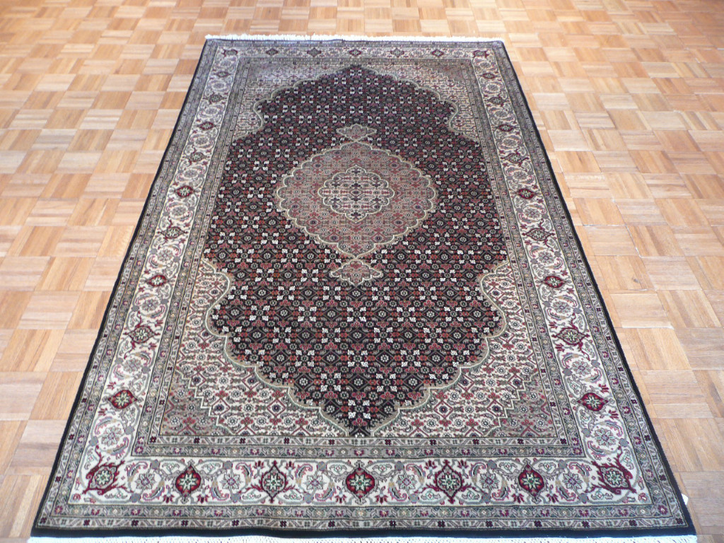 5 X 8 Mahi Tabriz Rug Design Hand Knotted Oriental Rug Wool & Silk G200