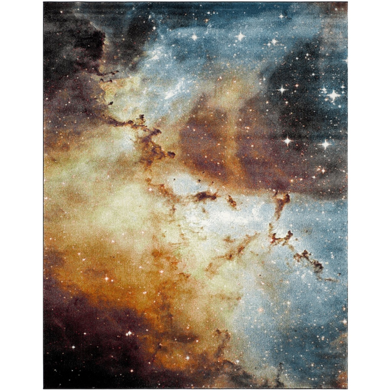 SAFAVIEH Galaxy Collection GAL109D Orange / Multi Rug