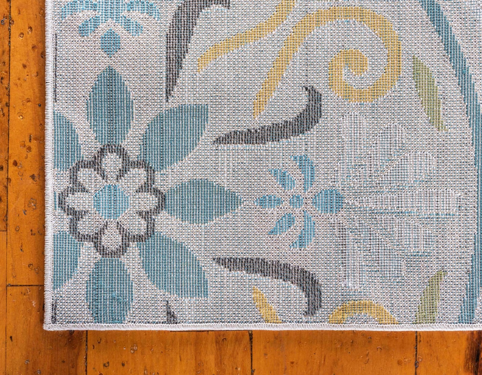 Unique Loom Modern Collection Floral, Geometric, Abstract, Bright Colors, Indoor