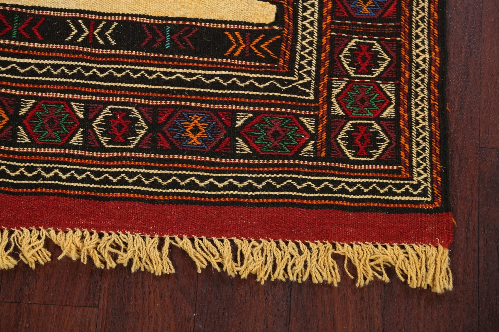 Geometric Traditional Sumak Kilim Hand-woven Area Rug Tribal Oriental Carpet 3×6
