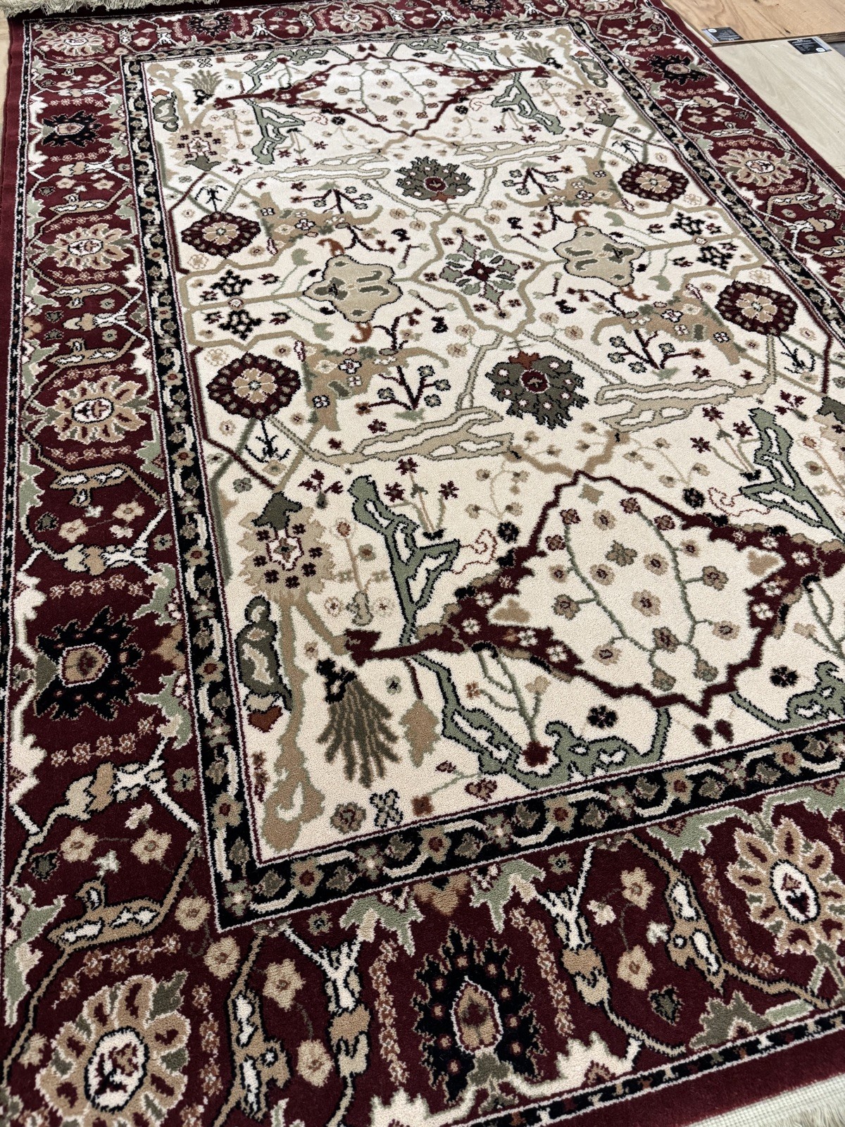 Karastan Palazzo Collection-Tuscan Hills 5’2×7’10 100% Wool area rug ::NEW::