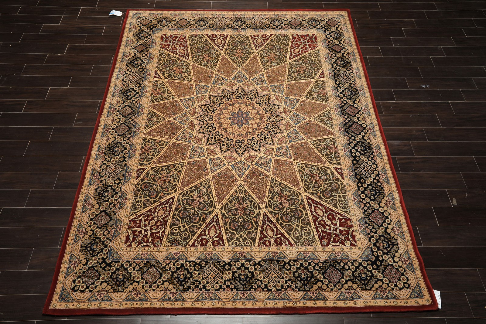 Nourison 7’9”x9’9” Hand Tufted Wool & Pure Silk Extreme dense Plush pile Rug