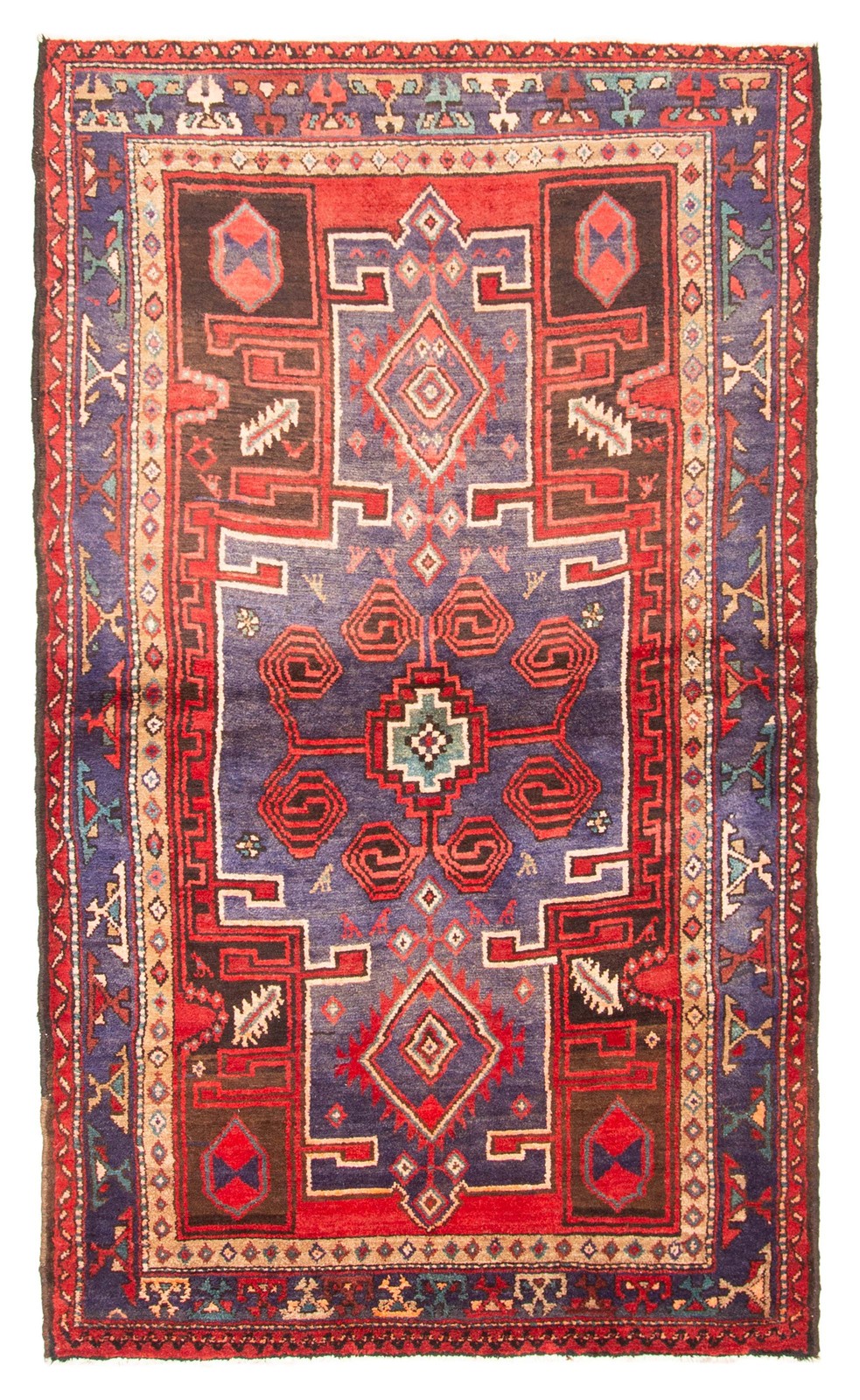 Traditional Vintage Hand-Knotted Area Rug 4’4″ x 7’3″ Oriental Wool Carpet