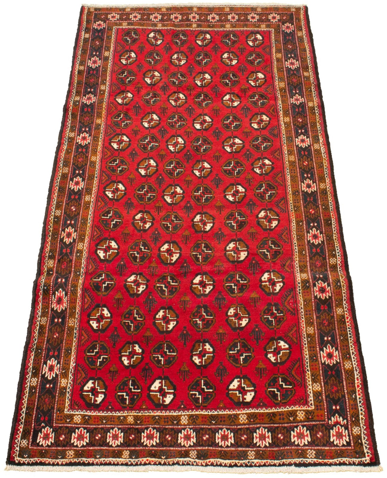 Traditional Hand-knotted Carpet 4’4″ x 9’0″ Wool Oriental Area Rug
