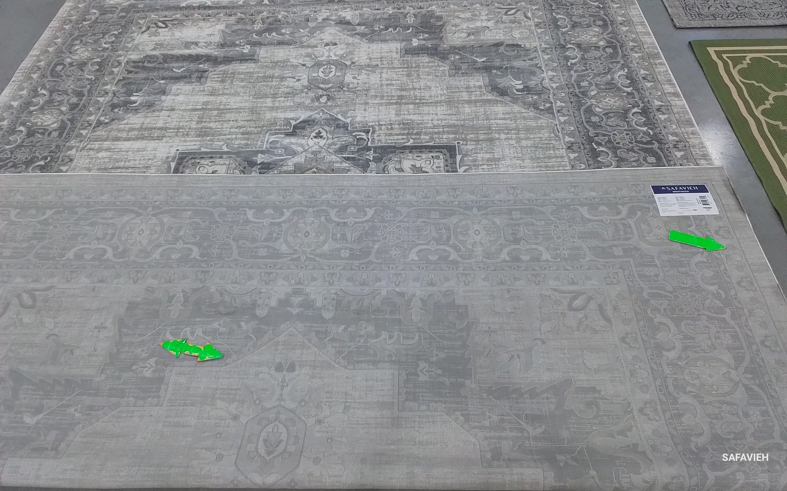 CREAM / GREY 10′-0″ x 13′-0″ Stained Rug, Reduced Price 1172800142 BNT865B-10