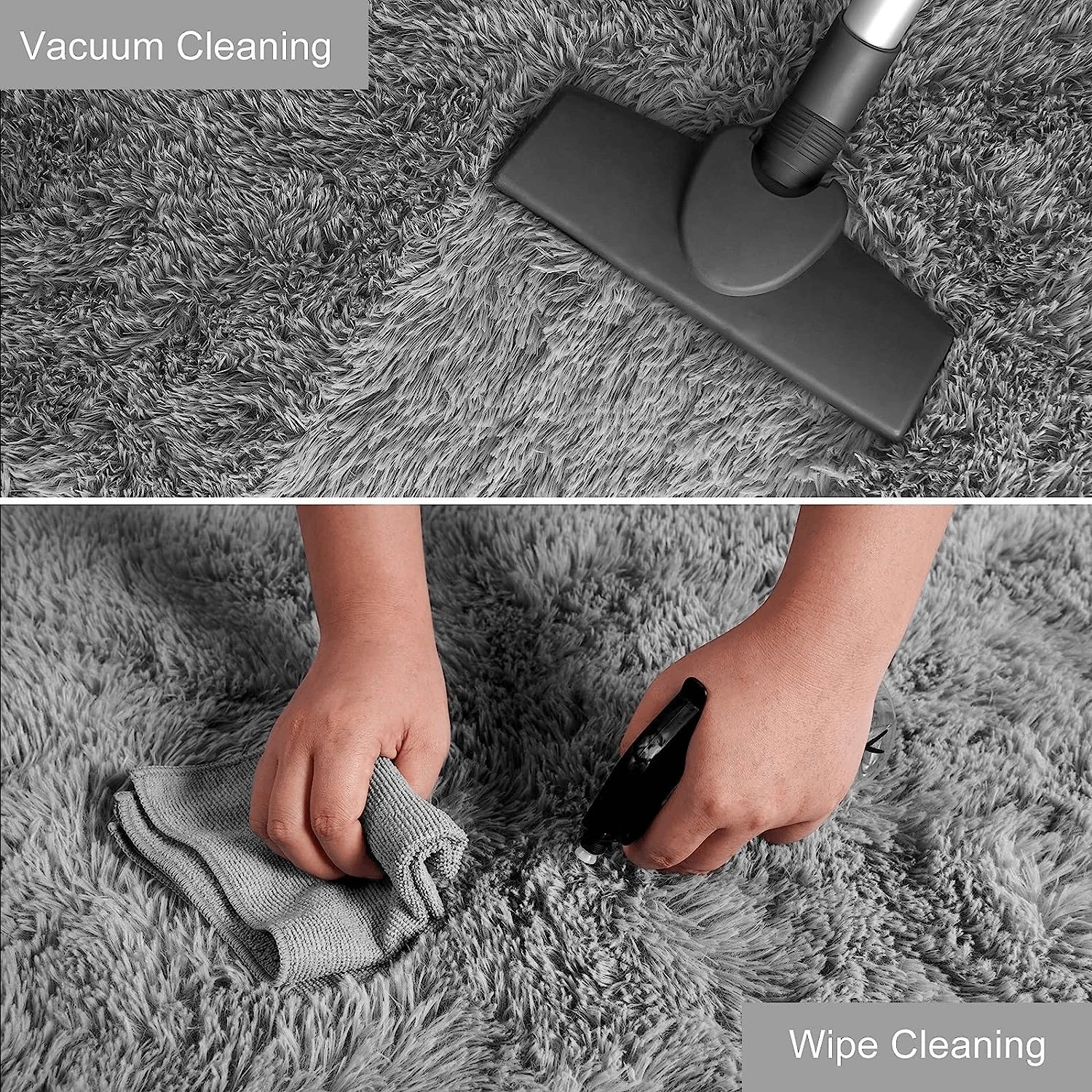 Soft Area Rugs Bedroom Carpet Fluffy Non-Slip Tie-Dyed Fuzzy Shag Plush Soft