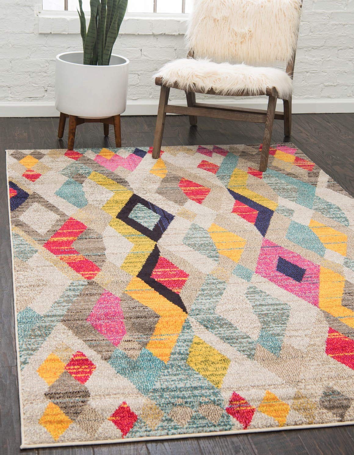 Sedona Collection Southwestern, Distressed, Over-Dyed, Modern, Tribal, Abstra…