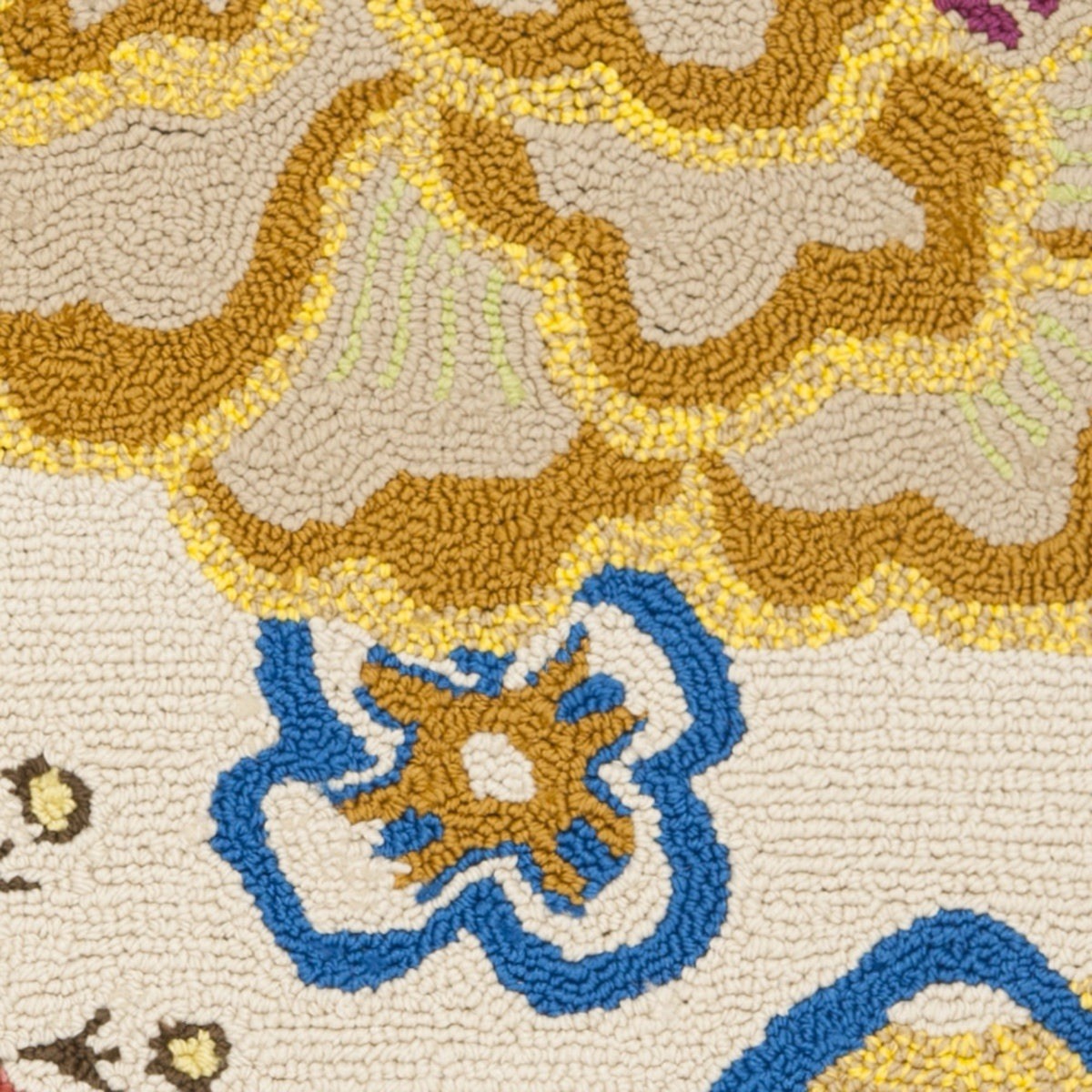 Bloom Hand Hooked Floral Area Rug Tufted Indoor Bright Multicolor Runner 2’ x 6’