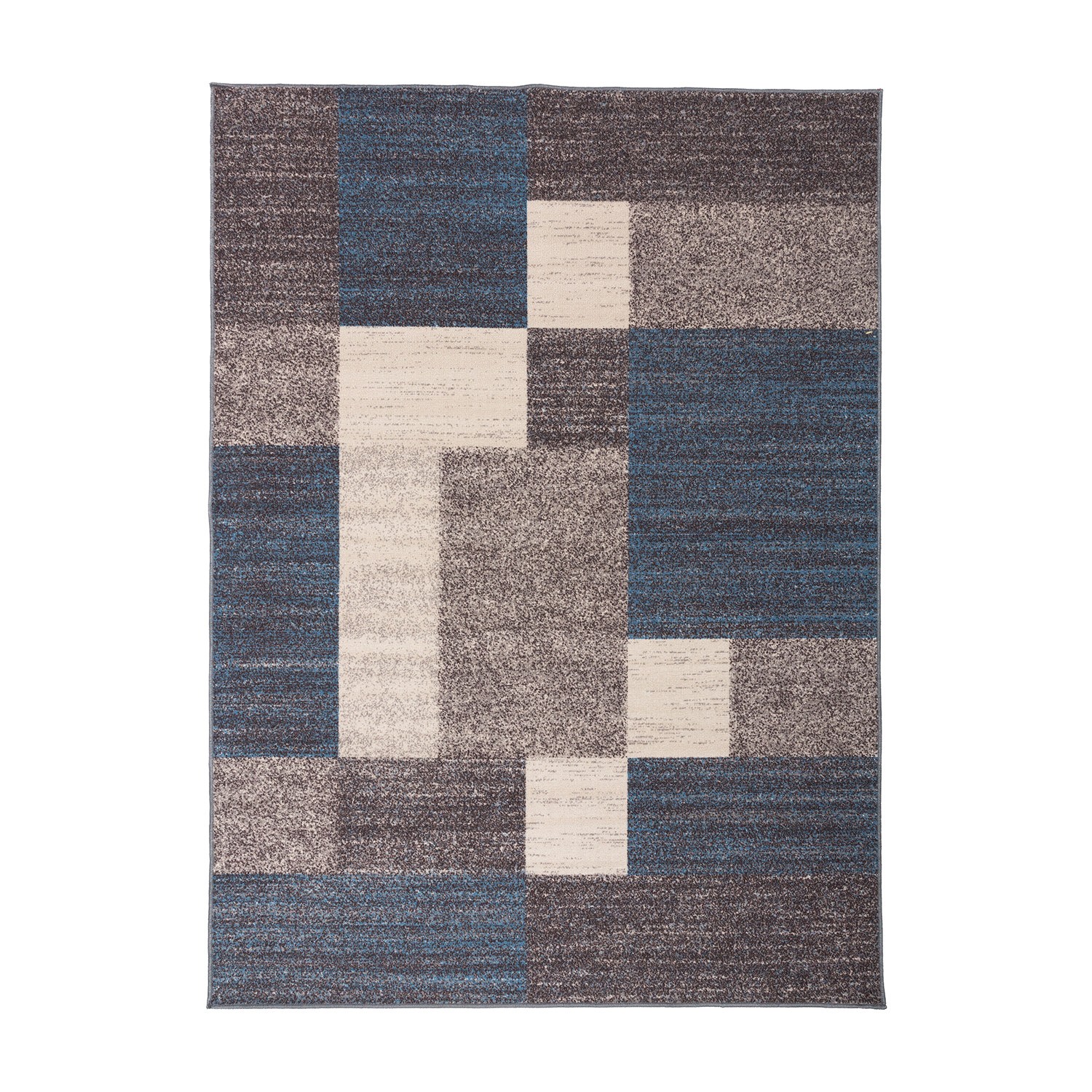 Rugshop Area Rug Modern Boxes Design Non-slip Rugs for Bedroom Living Room Rugs