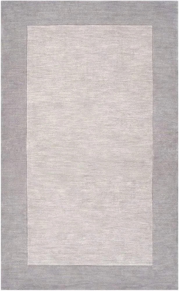 Light Blue & Beige Handmade Hand Tufted 100% Woolen Area Rug & Carpet