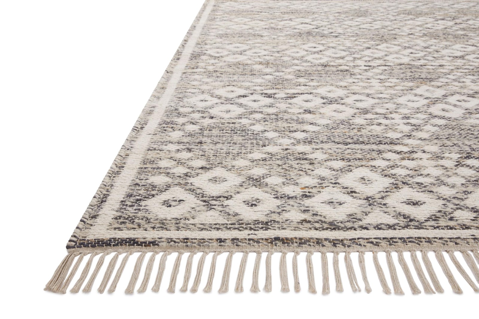 Loloi Angela Rose RIV-01 Denim/Ivory 3′-6″ x 5′-6″ Reversible Area Rug