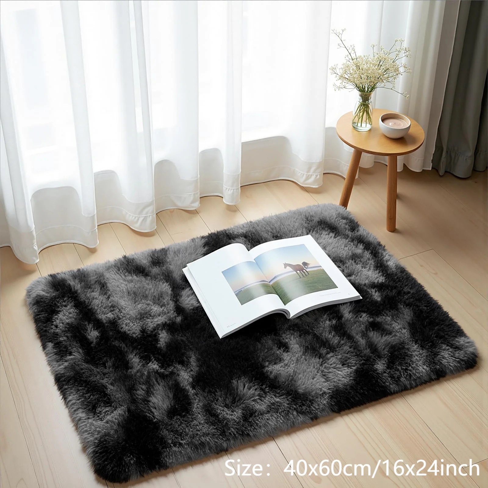 Tie-Dye Plush Carpet Living Room Decoration Soft Fluffy Home Mat Children’S Room