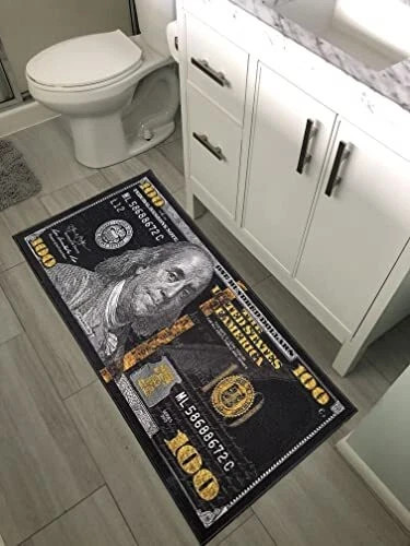 Money Rugs 100 Dollar Bill Area Rug Door Mat Runner Living Room Bedroom Decor