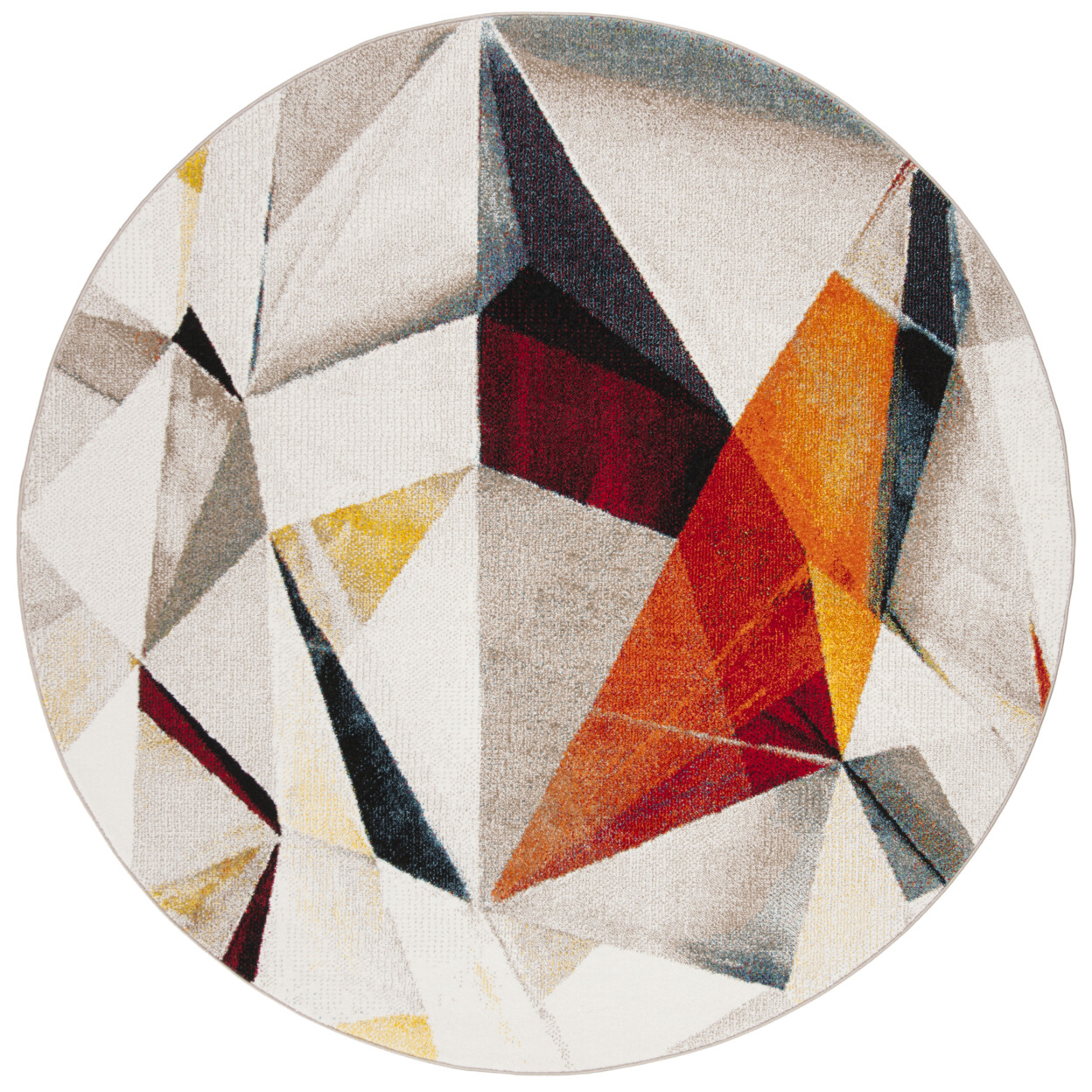 SAFAVIEH Porcello PRL6940F Light Grey / Orange Rug