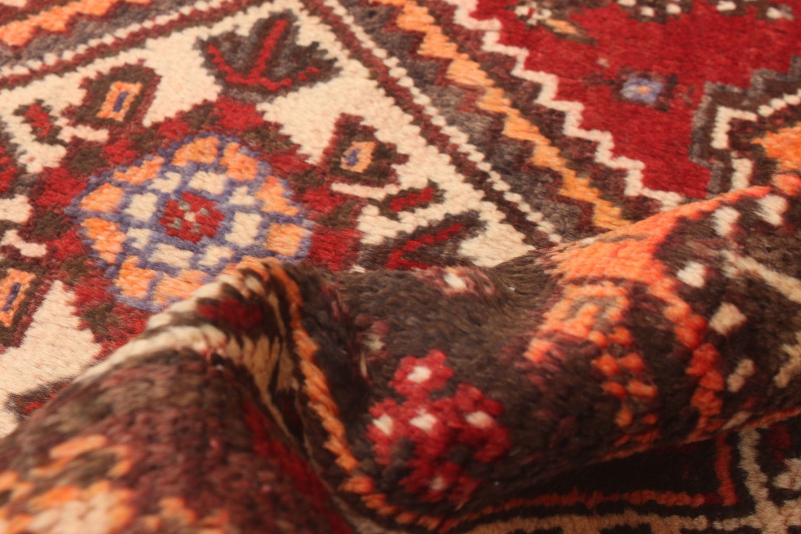 Vintage Hand-Knotted Carpet 3’10” x 4’10” Traditional Oriental Wool Area Rug