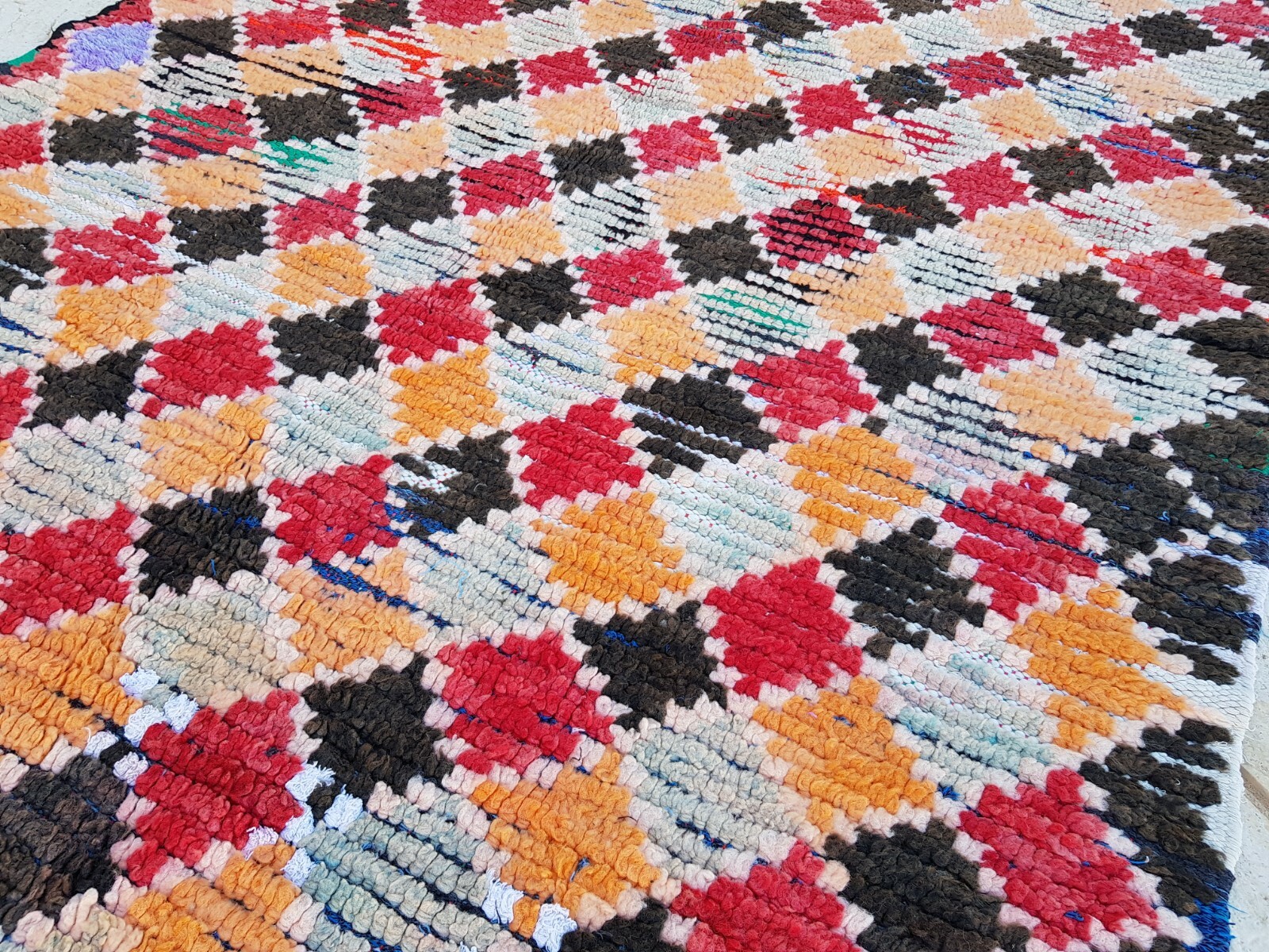 Vintage Azilal Rug – Moroccan Berber Rug – Azilal Rug 9’2″x4’3 Ft Moroccan Rug