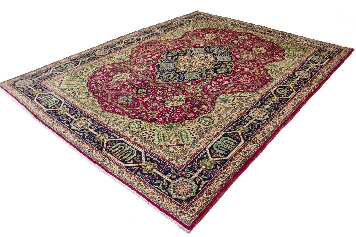 Handmade Rare Vintage Oriental Rug Floral & Animal Design Home Décor 10X13 ft